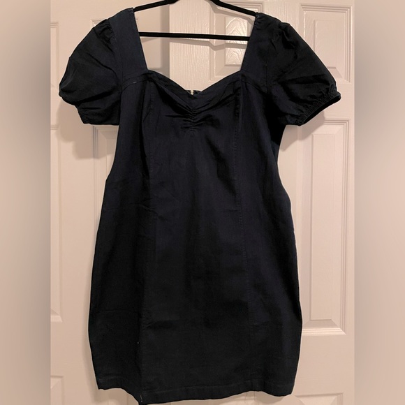 Eighty Eight Dresses & Skirts - Plus Size Jean Mini Dress Dark Blue 1X